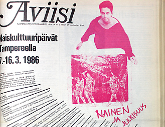 Vuonna 1986 Aviisissa korostettiin naiskulttuuria