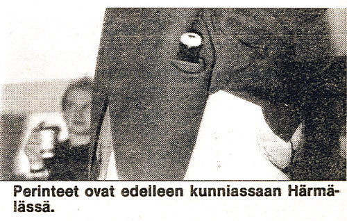 Aviisissa raportoitiin toukokuussa 1990 H&auml;rm&auml;l&auml;n legendaarisen opiskelijatalon 21-vuotisjuhlista.