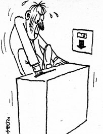 Vaalihuumoria Aviisista vuodelta 1969.